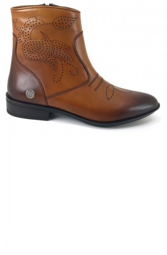 Tan Boots-booties 3854