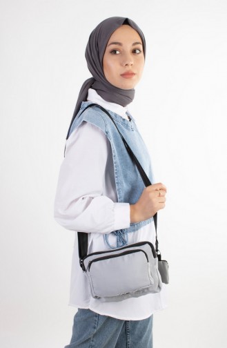 Gray Shoulder Bags 0050-06