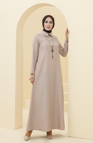 Mink Hijab Dress 5010-02