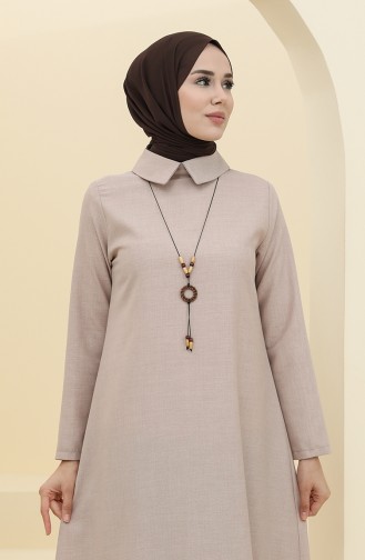 Mink Hijab Dress 5010-02