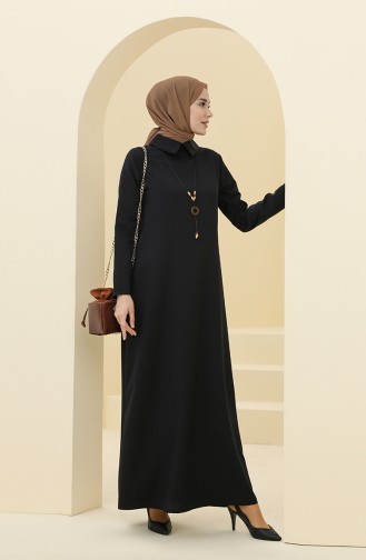 Black Hijab Dress 5010-03