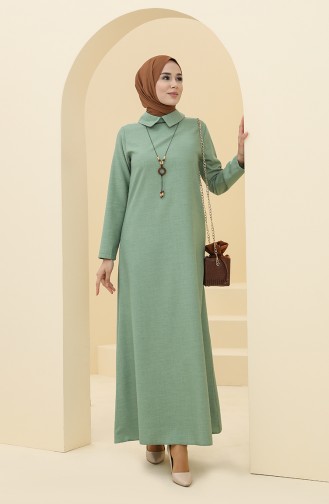 فستان أخضر فاتح 5010-04
