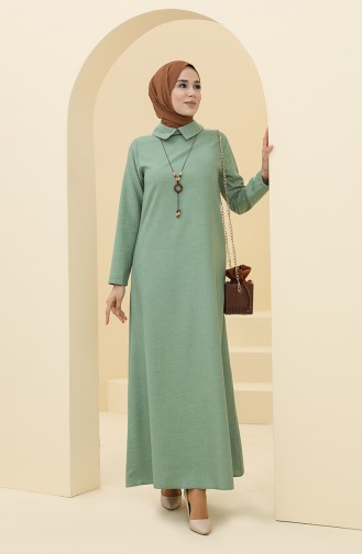 Robe Hijab Vert menthe 5010-04