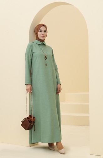 فستان أخضر فاتح 5010-04
