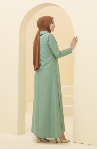 Robe Hijab Vert menthe 5010-04
