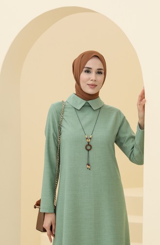 Mint Green Hijab Dress 5010-04