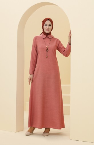 Robe Hijab Rose Pâle 5010-05