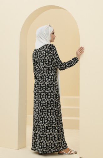 Black Hijab Dress 8900-01