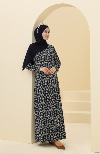 Robe Hijab Bleu Marine 8900-03