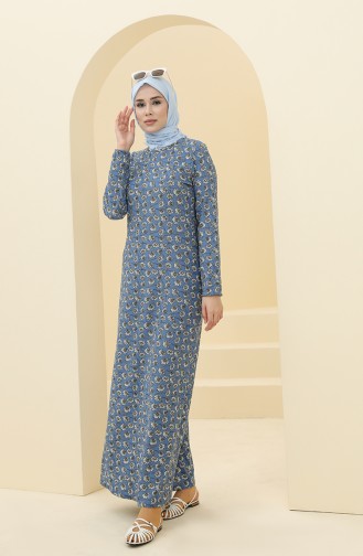 Indigo Hijab Kleider 8900-04