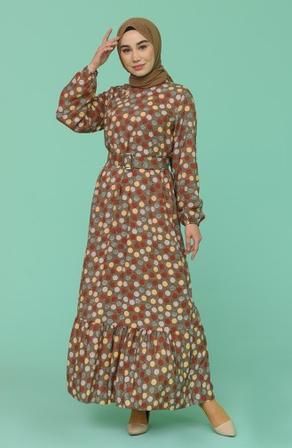Mink Hijab Dress 2192-04