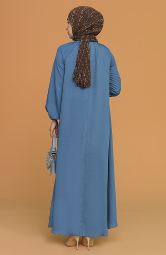 Indigo Hijab Dress 3210-06