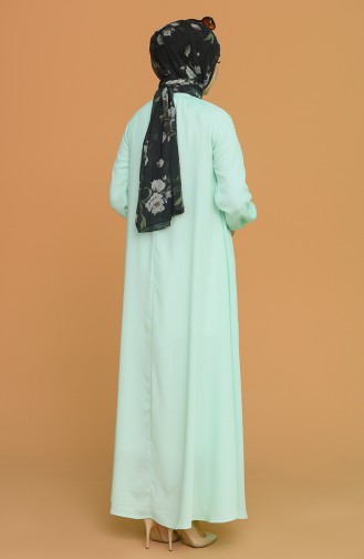 Mint green İslamitische Jurk 3210-08