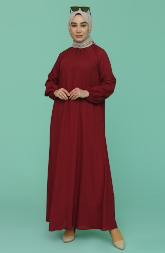 Robe Hijab Bordeaux 3210-11