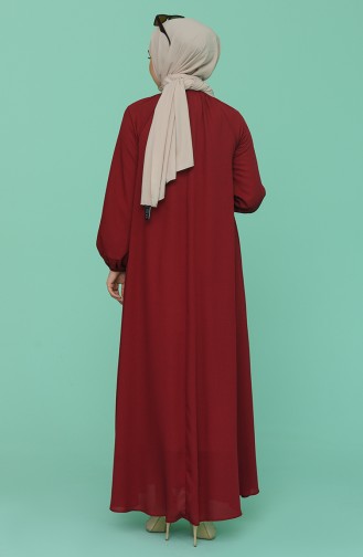 Robe Hijab Bordeaux 3210-11