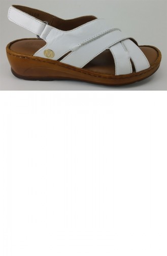 White Summer Sandals 6502