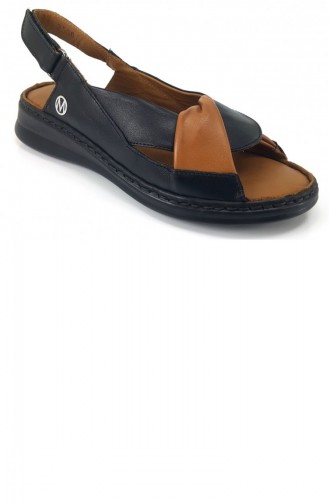 Black Summer Sandals 7013