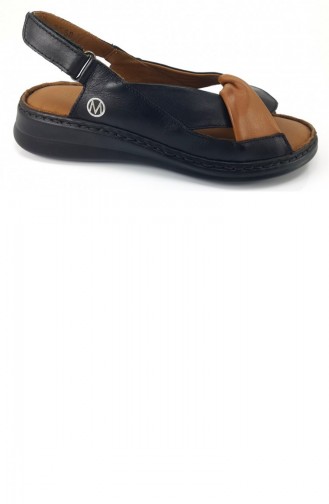 Black Summer Sandals 7013