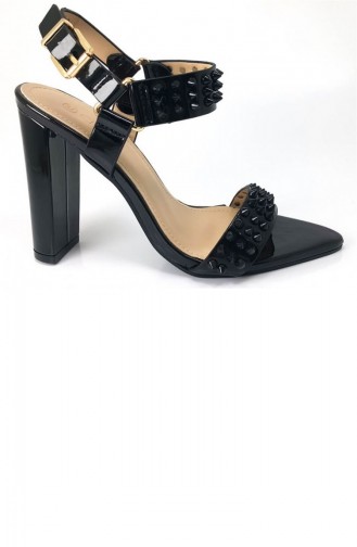 Black Summer Sandals 7059