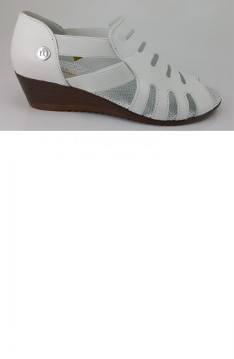 White Summer Sandals 7694