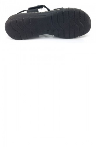 Black Summer Sandals 8010