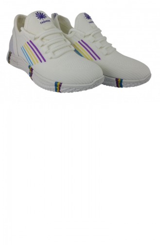 Chaussures Baskets Blanc 8015