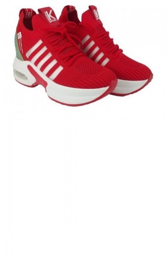 Chaussures Baskets Rouge 8028