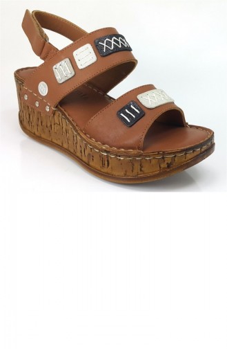 Tan Summer Sandals 8033