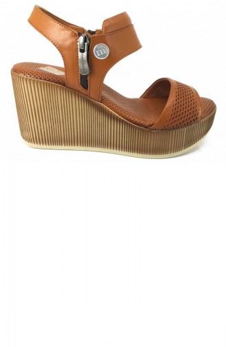 Tobacco Brown Summer Sandals 8129