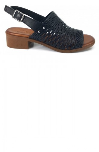 Black Summer Sandals 8130