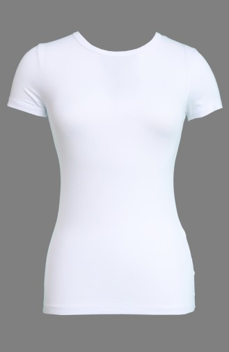 Basic Penye Tshirt 10302-02 Beyaz