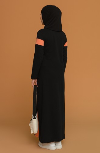 Black Hijab Dress 50103-04