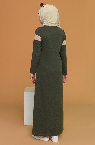 فستان كاكي 50103-05