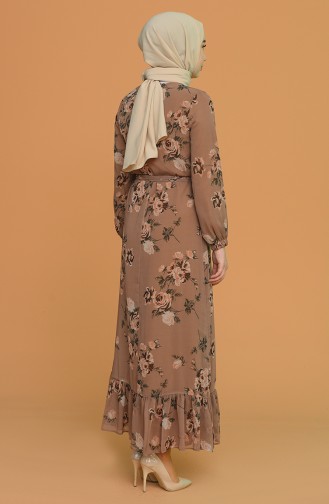 Mink Hijab Dress 3105B-04