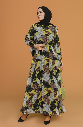 Black Hijab Dress 3107-05