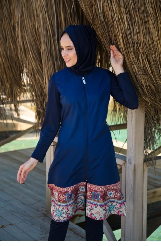 Maillot de Bain Hijab Bleu Marine 110