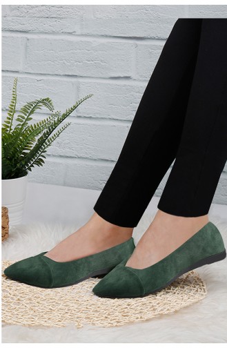 Khaki Woman Flat Shoe 0113-03