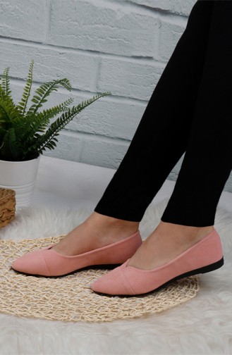 Pink Woman Flat Shoe 0113-10