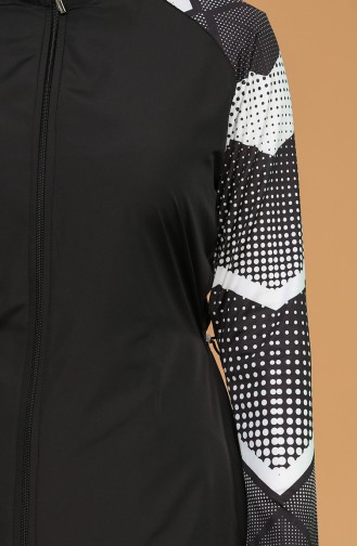 Maillot de Bain Hijab Noir 21411-01