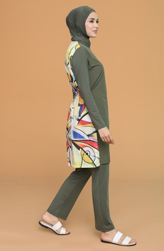 Maillot de Bain Hijab Khaki 21412-01