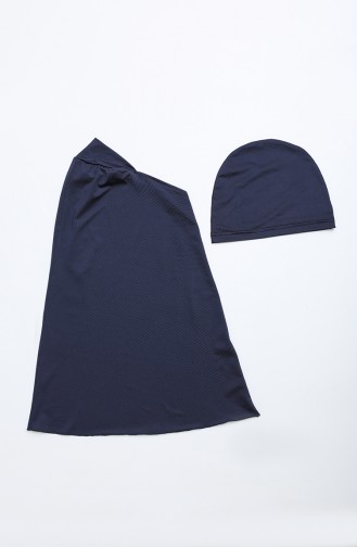 Navy Blue Modest Swimwear 21605-02