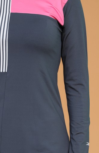 Anthrazit Hijab Badeanzug 21606-01