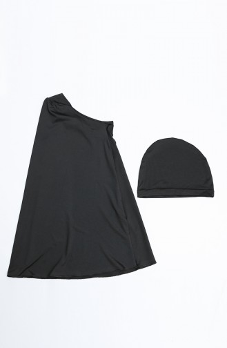 Black Swimsuit Hijab 21606-02