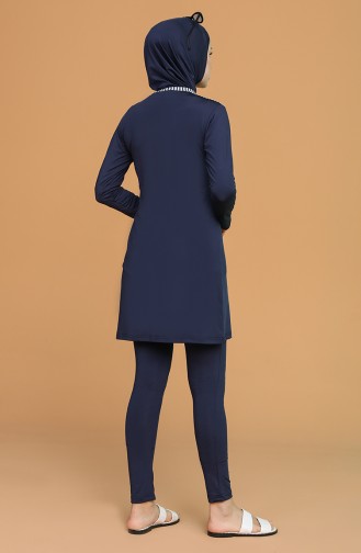 Navy Blue Swimsuit Hijab 21606-03