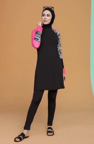 Fuchsia Hijab Badeanzug 21610-01