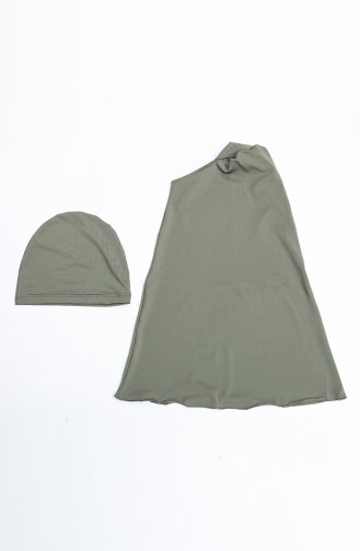 Maillot de Bain Hijab Khaki 21626-01