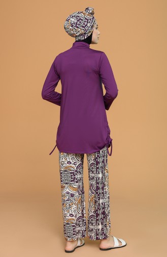 Violet Swimsuit Hijab 21629-01