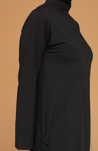 Schwarz Hijab Badeanzug 21629-02