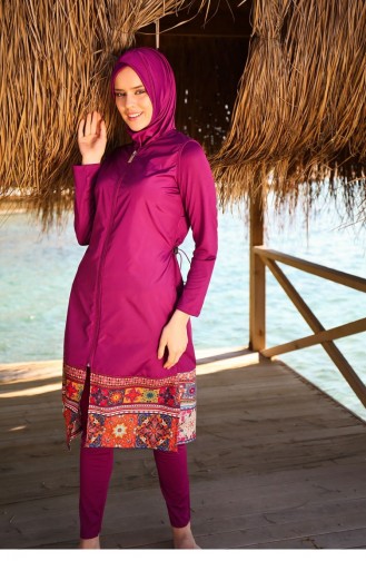 Zwetschge Hijab Badeanzug 105