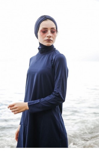 Maillot de Bain Hijab Bleu Marine 44